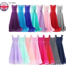 UK Girls Lace Flower Dress