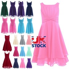 Kids Pleated Chiffon Flower