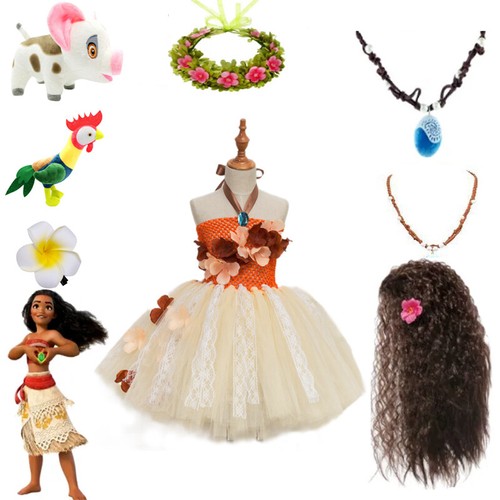 Girls princess moana tutu - princess,