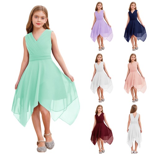 Flower girls pleated chiffon - flower,