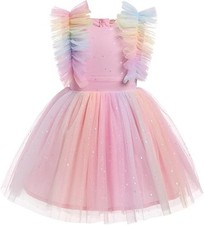 Flower Girl Dress Kids Shiny