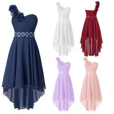 Girls Chiffon One Shoulder