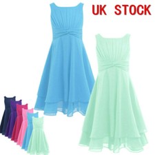 UK Kids Chiffon Dress Knotted