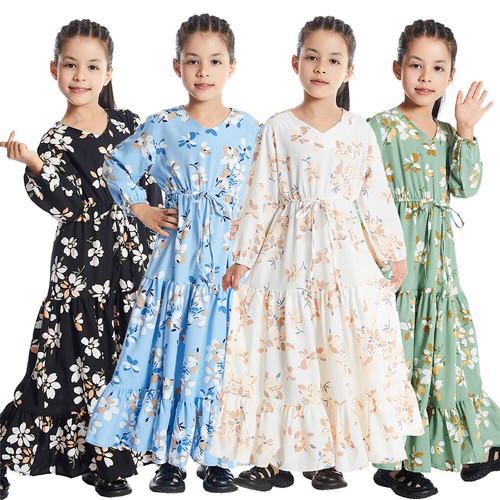 Kids girls floral print maxi - girls,