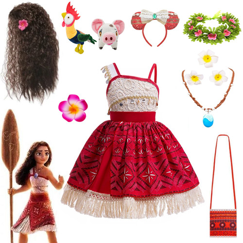 Kids girls moana costume - kids,