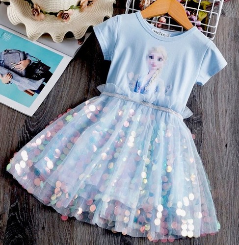 Girls elsa frozen sequins - girls,