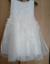 Girls White bridesmaid /