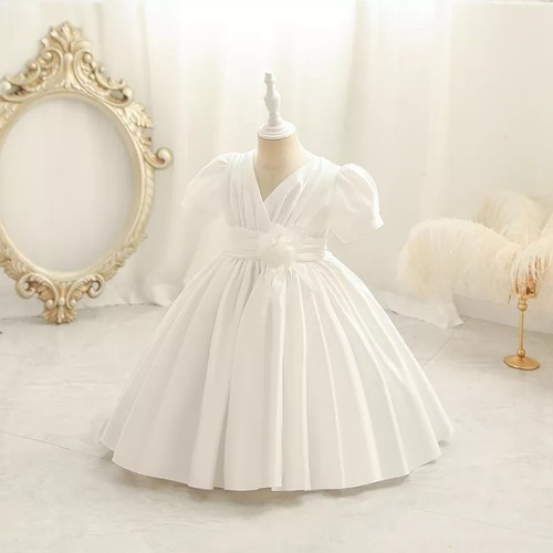 Baby girl white satin - baby, girl's